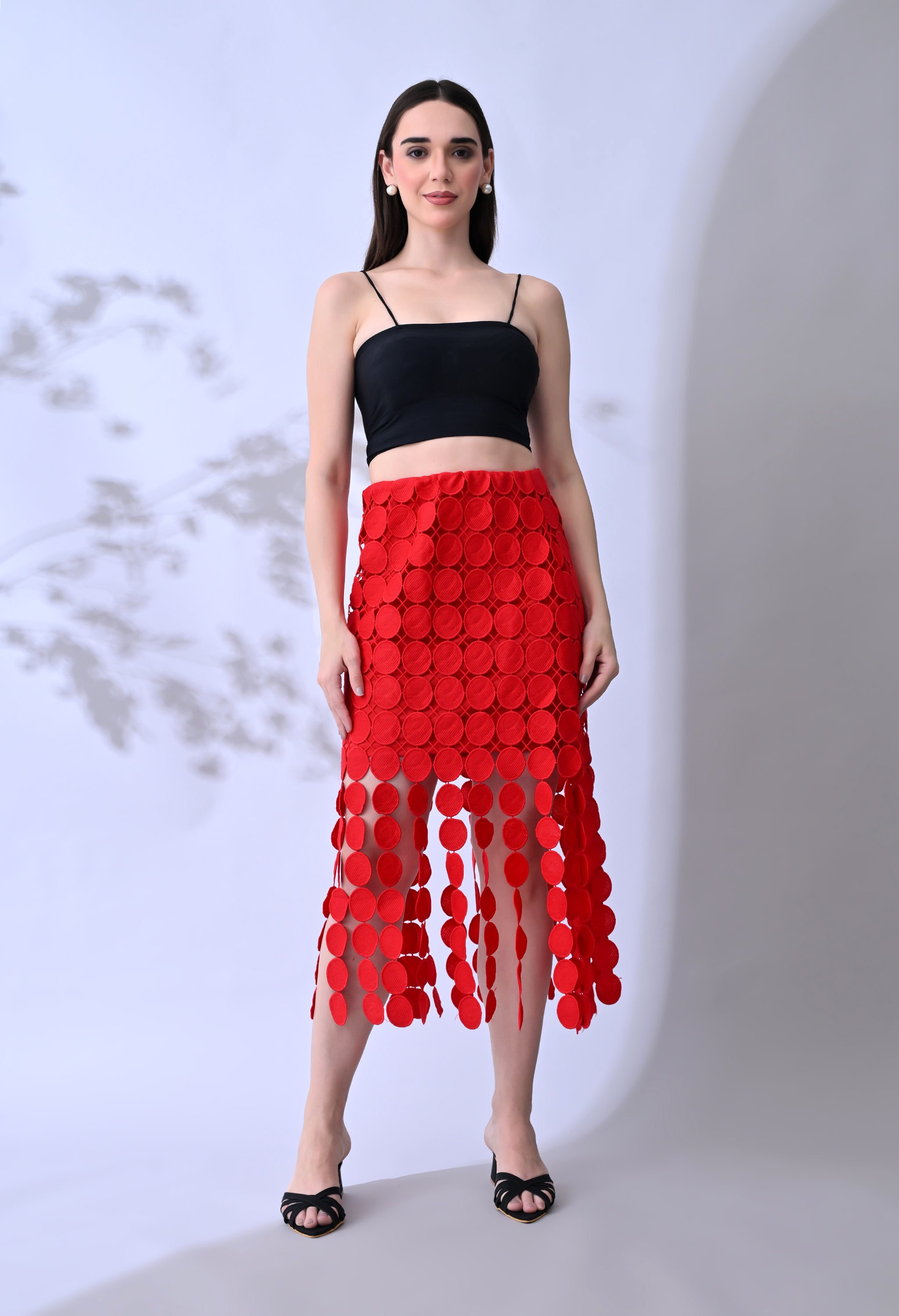 Sleek String Heels - Jet Black - Windlust