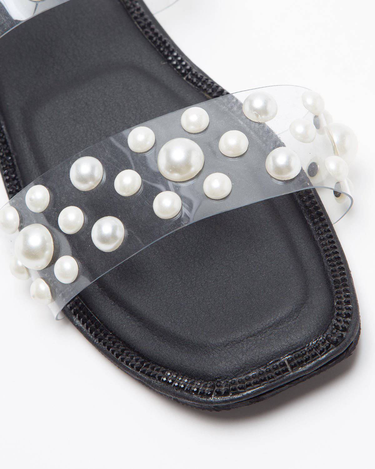 Heavenly Pearl Flats - Black (Classic Collection)