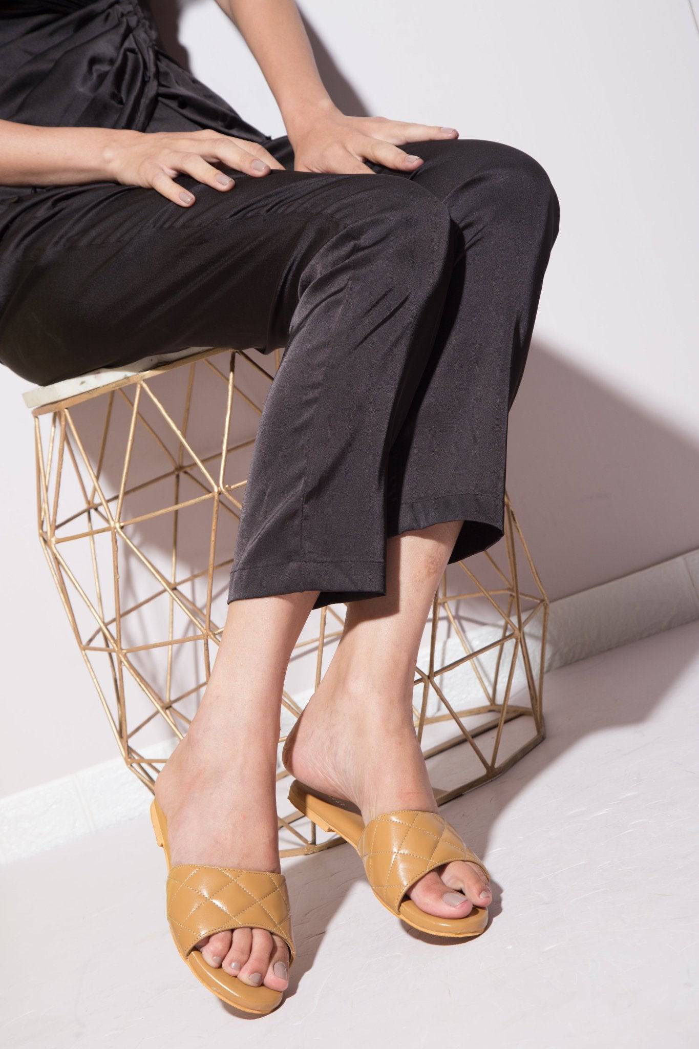 Super Cushioned Quilted Flats - Beige - Windlust