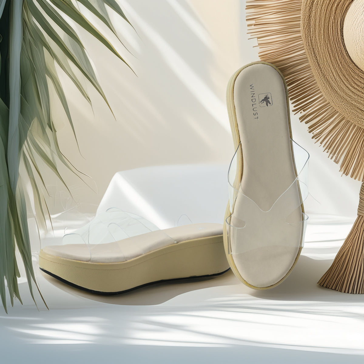 CLEAR X-FLOW Wedge - Cream