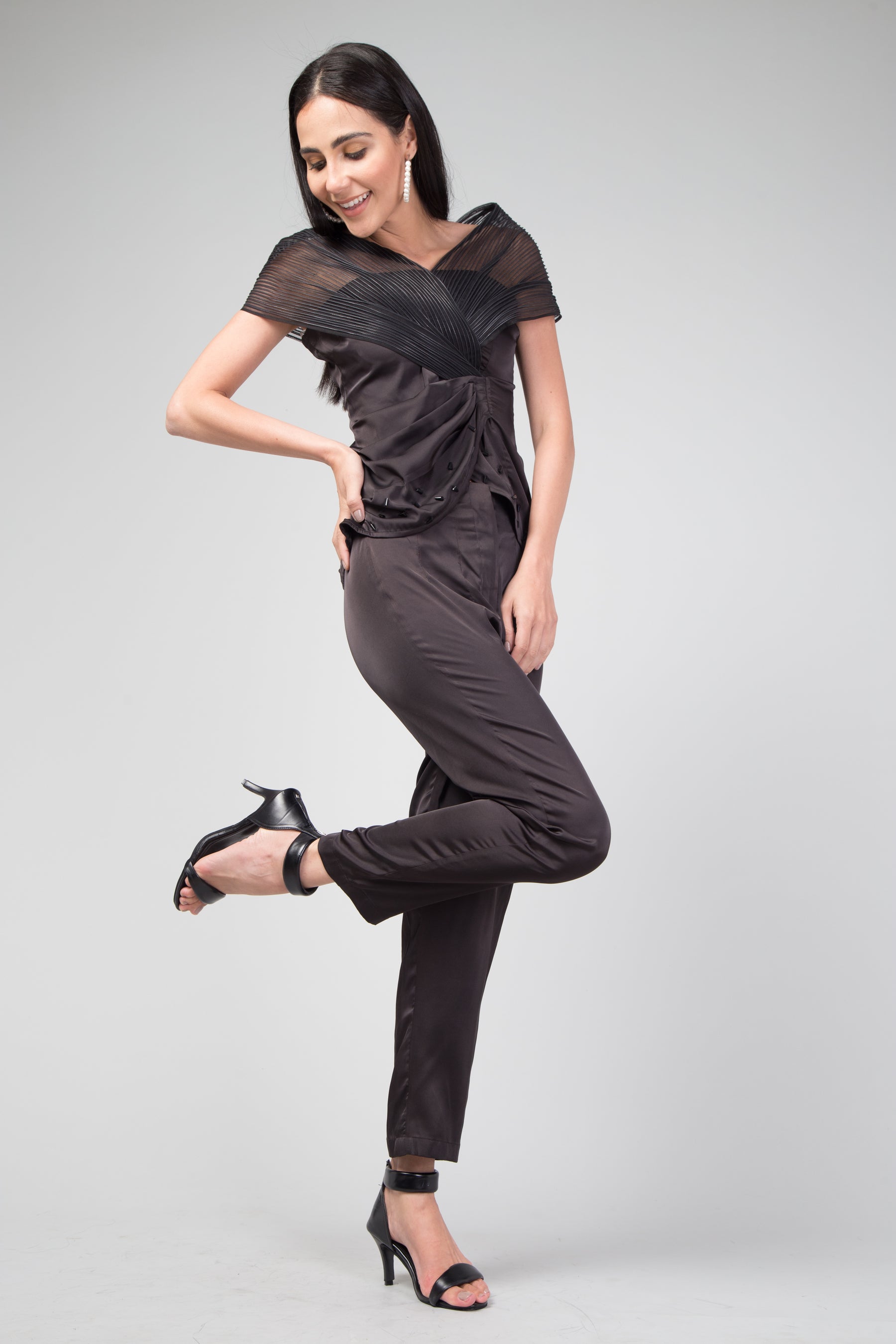 Ankle Support Cushioned Pumps - Soft Black